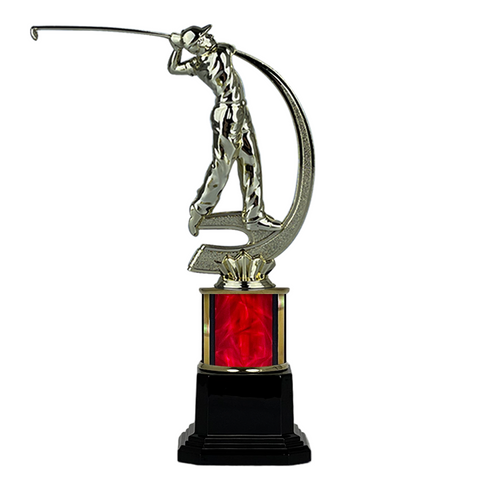 Trofeo de Tubo con Figura Serie 41 de Golf
